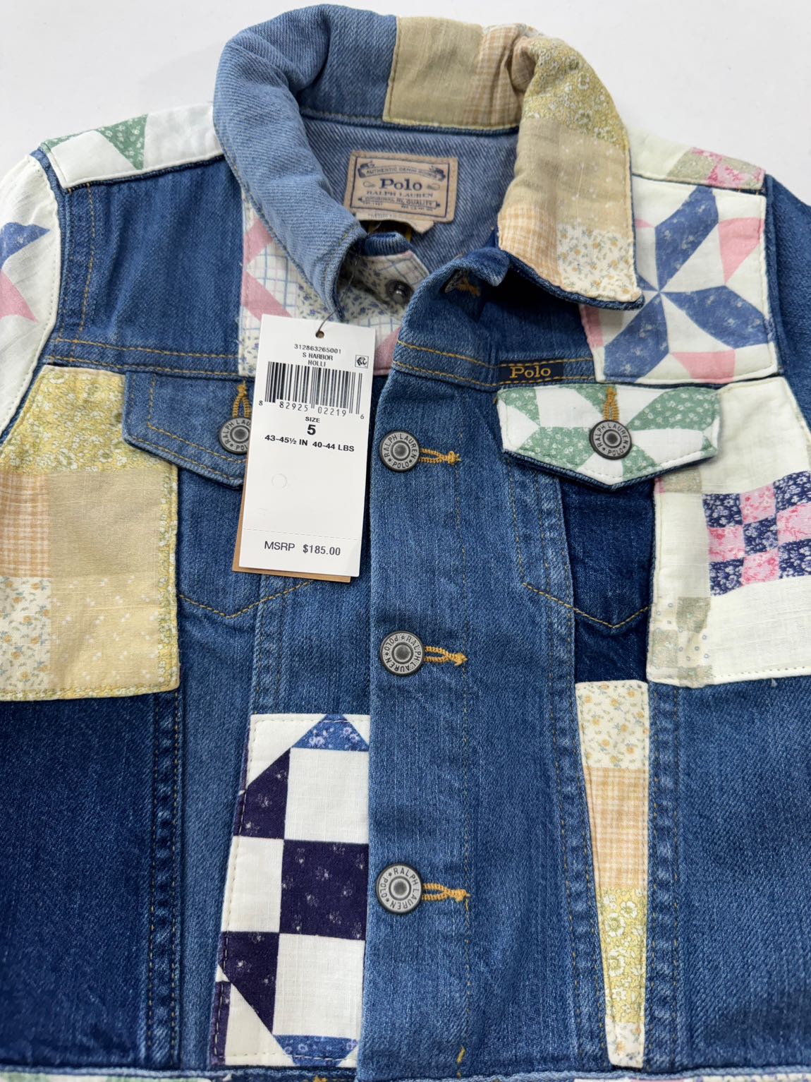 Ralph Lauren Patchwork Kot Ceket — görsel 3/5
