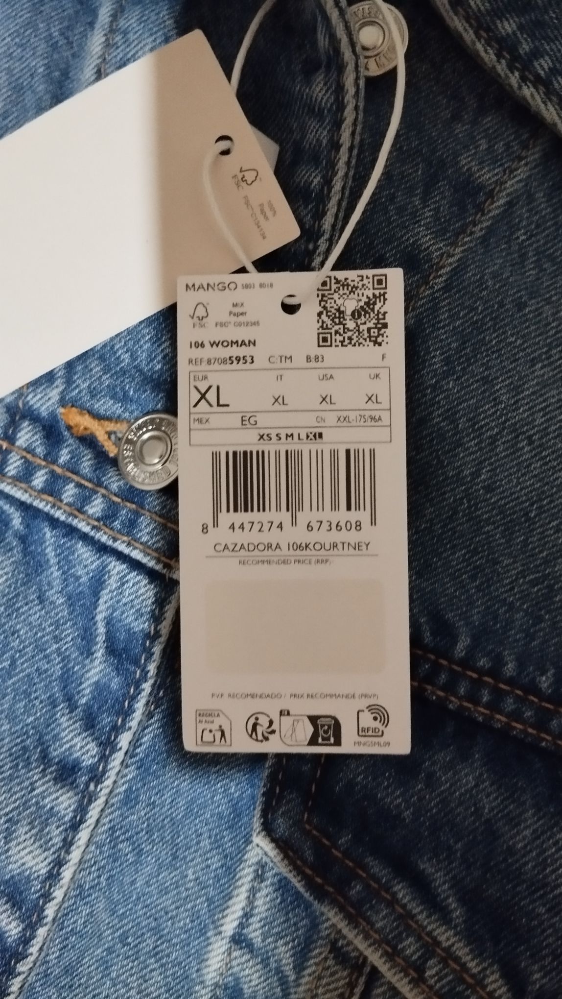 Mango Kot Ceket — görsel 5/5