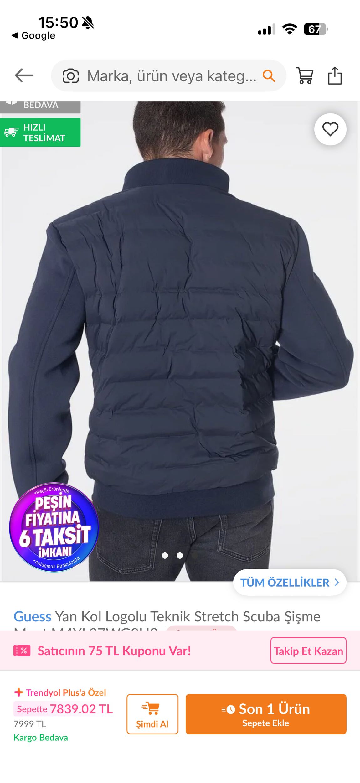 Guess Orijinal Mont — görsel 3/10