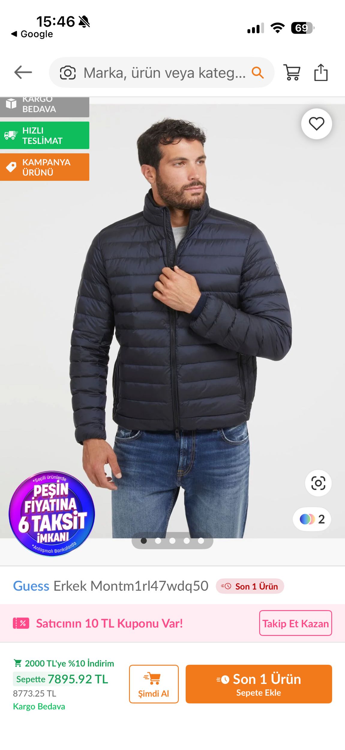 Guess Orijinal Mont — görsel 9/10