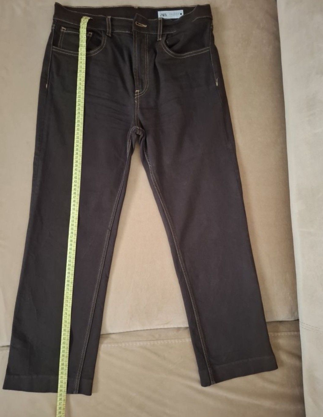 Zara Kahverengi Jean Pantolon — görsel 2/3