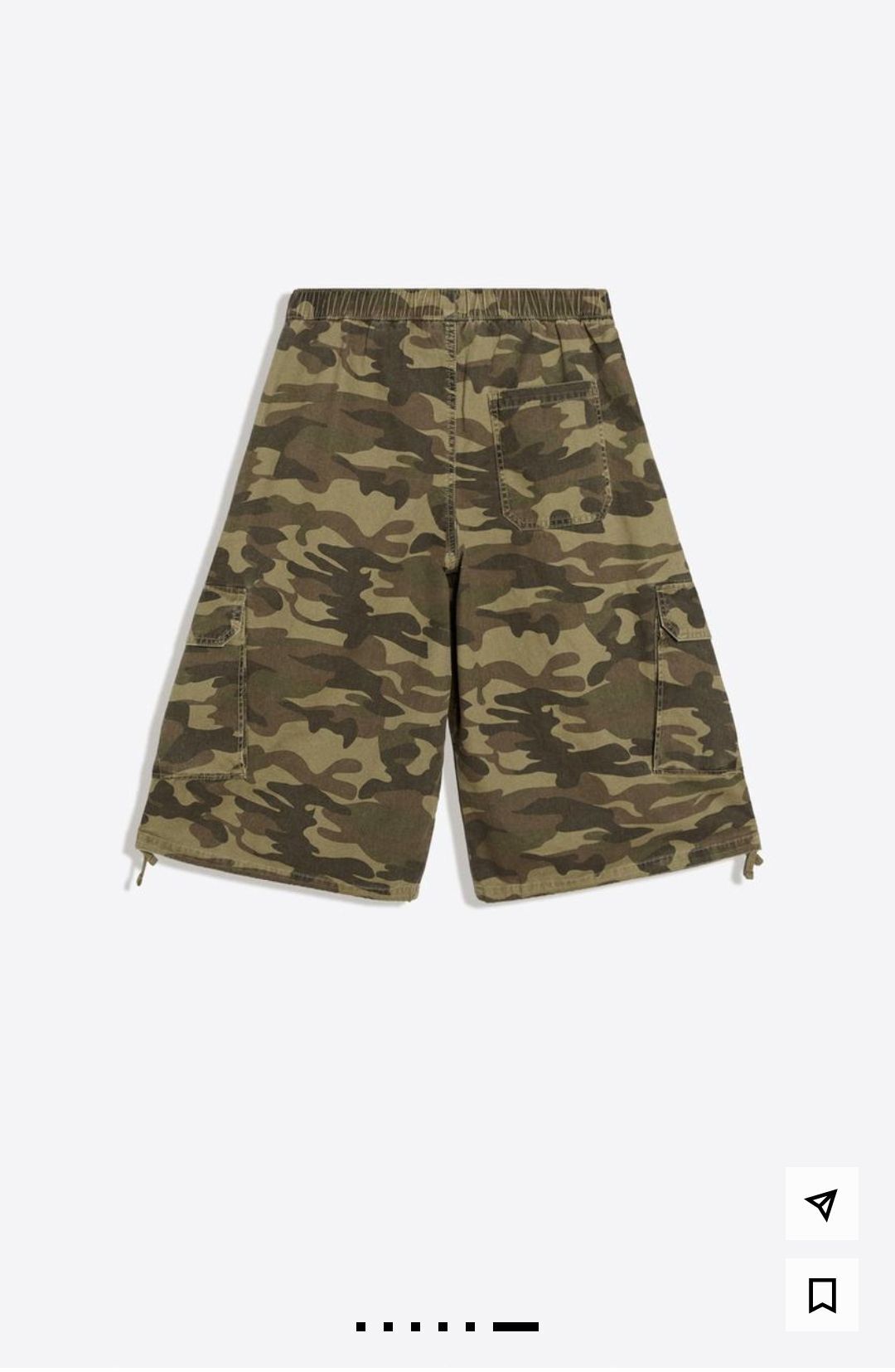 Bershka Kamuflaj Kargo Bermuda — görsel 4/6