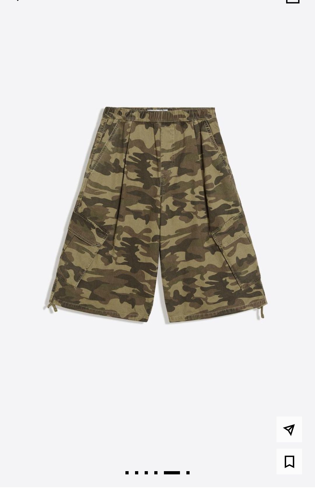 Bershka Kamuflaj Kargo Bermuda — görsel 3/6