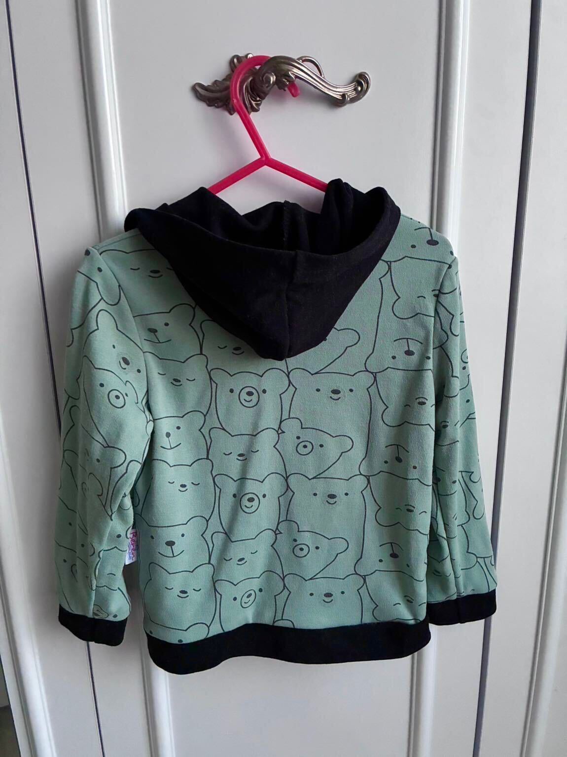 Ayıcık Desenli Kapüşonlu Sweatshirt — görsel 4/4