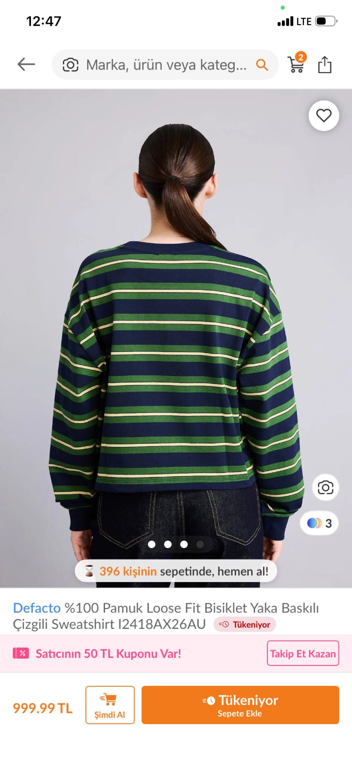 Çizgili Sweatshirt İLAN AÇTIRIN — görsel 2/5
