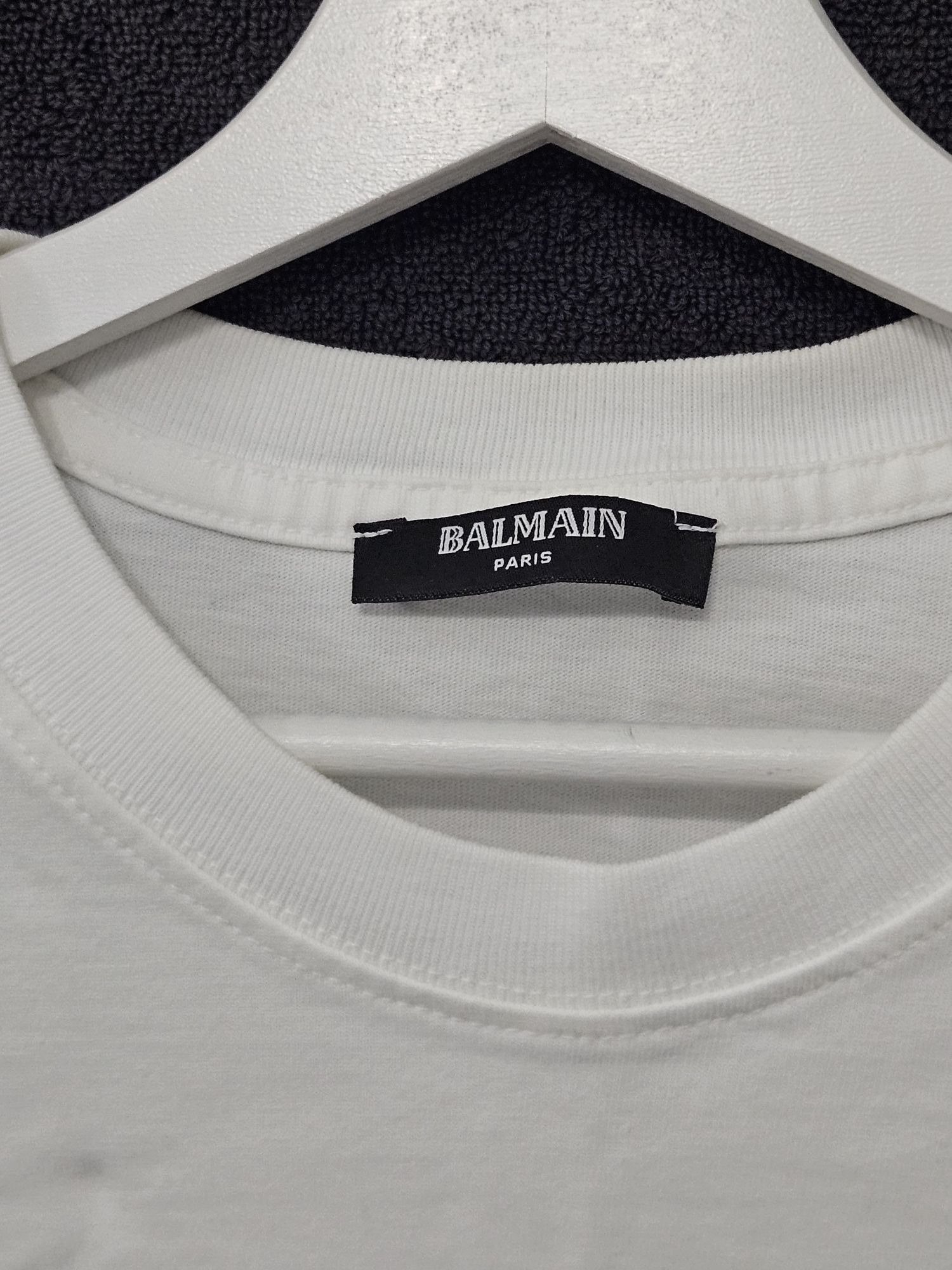 Balmain Erkek Sıfır Yaka Tişört | S — görsel 4/5