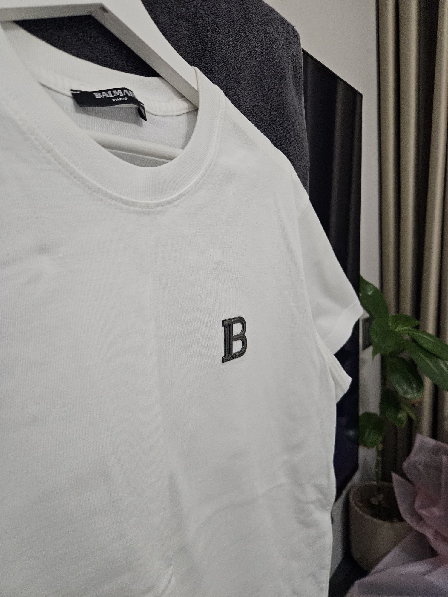 Balmain Erkek Sıfır Yaka Tişört | S — görsel 3/5