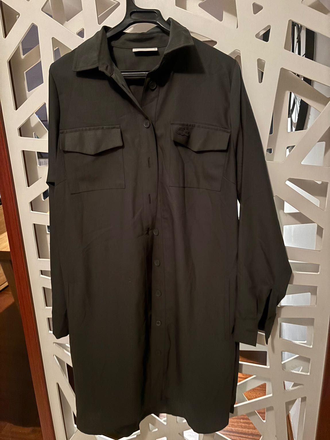 Lacoste Haki Gömlek Elbise — görsel 2/4