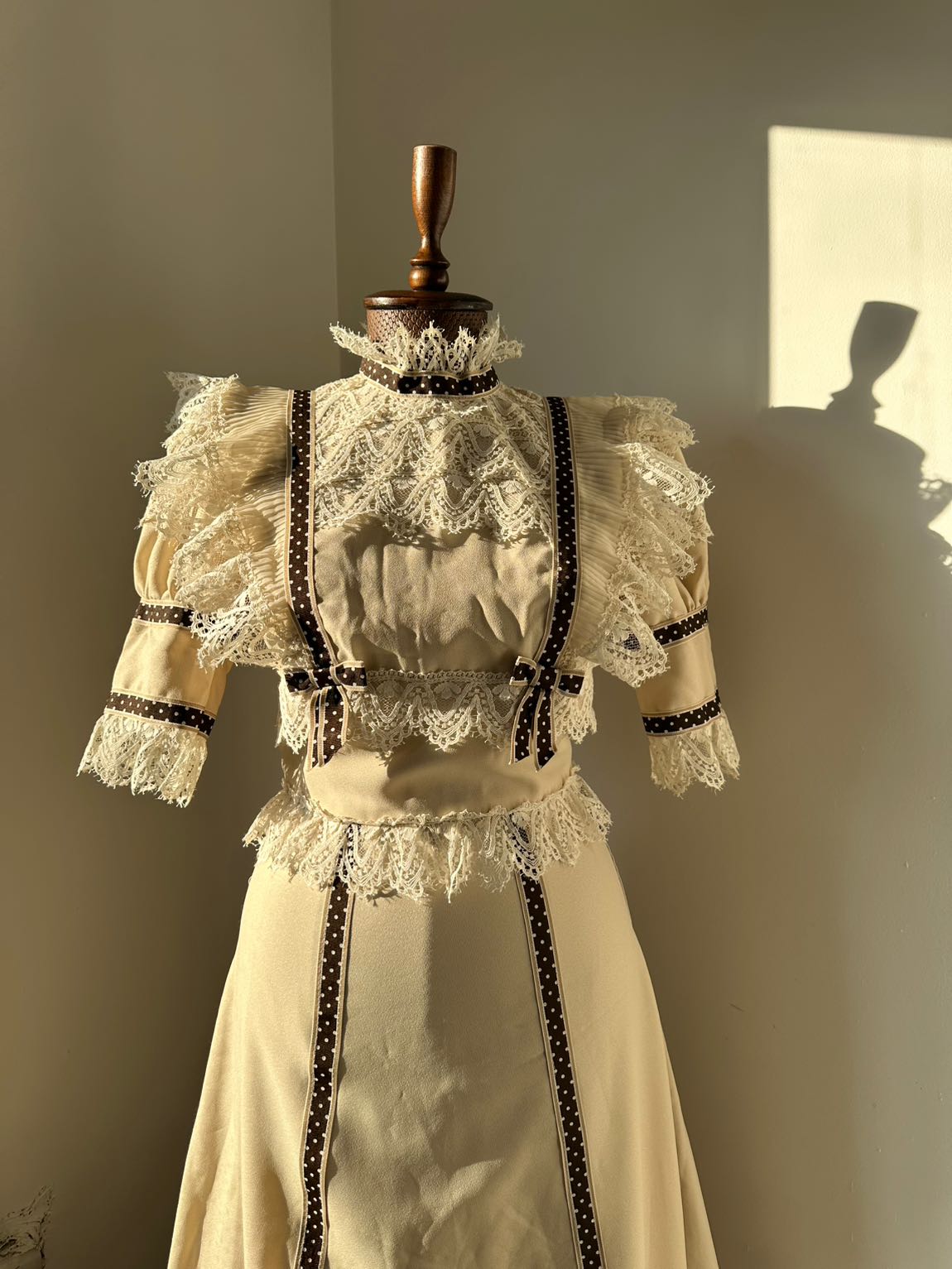 American Vintage Tarzı Beige Elbise — görsel 13/20