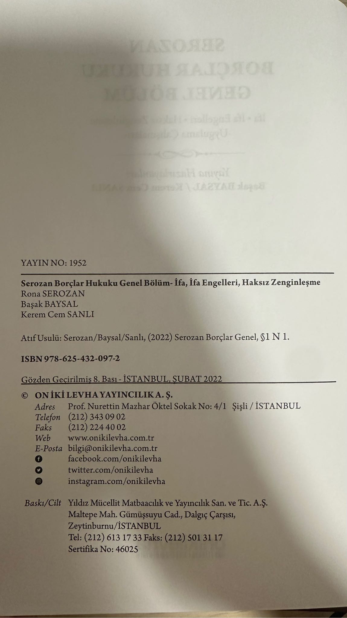 Borçlar Hukuku Kitabı — görsel 4/4