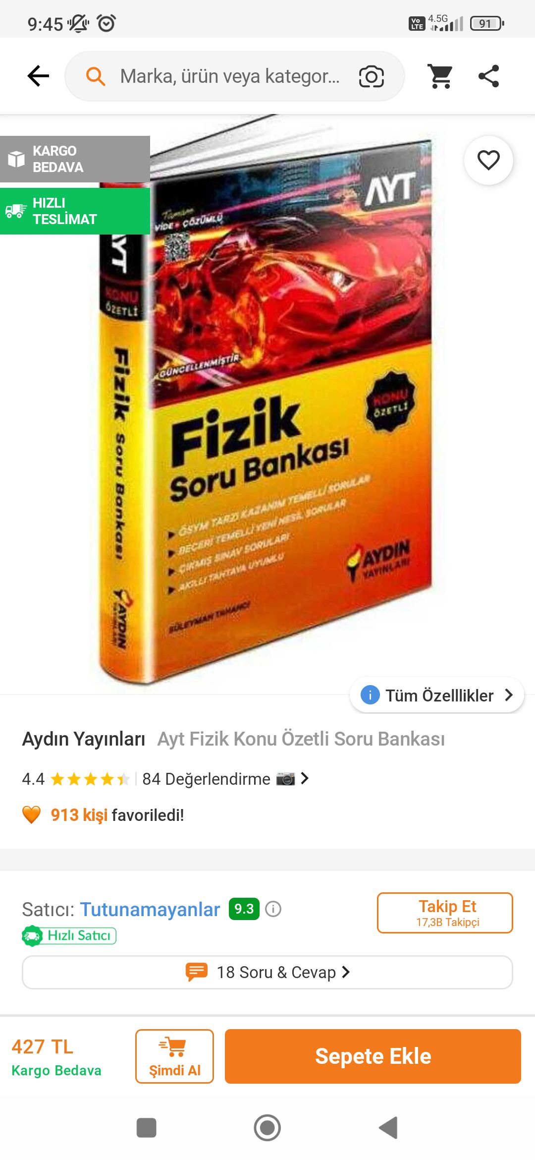 AYT Fizik Konu Özetli Soru Bankası aydın — görsel 2/6