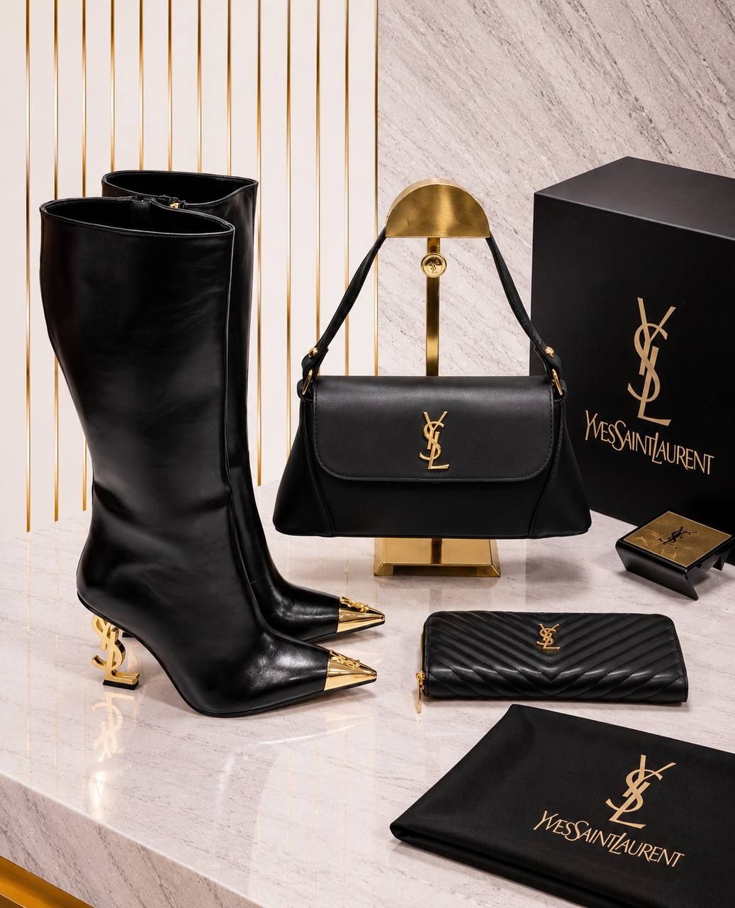 Yves Saint Laurent Çanta ve Bot Seti — görsel 9/10