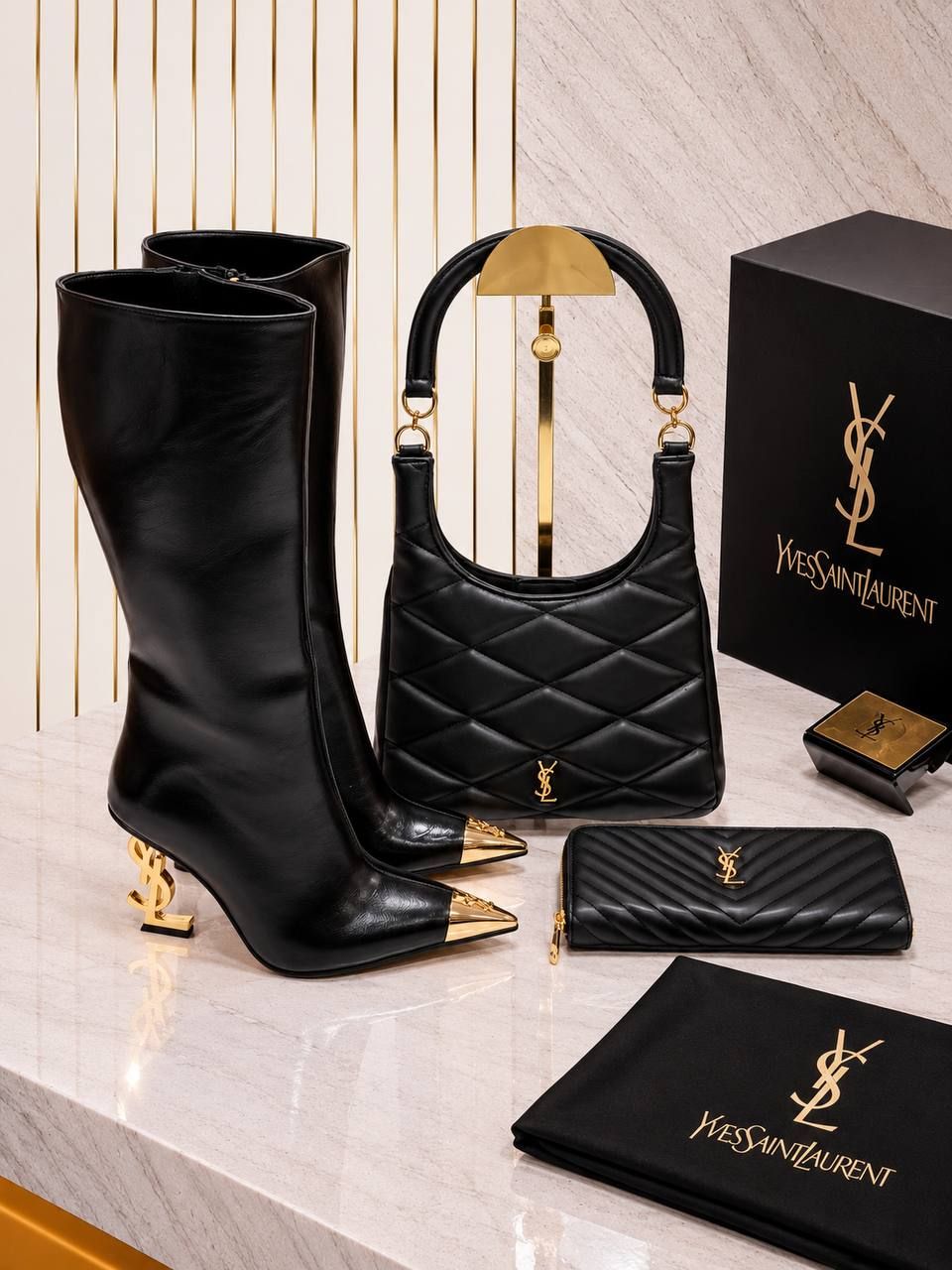 Yves Saint Laurent Çanta ve Bot Seti — görsel 7/10