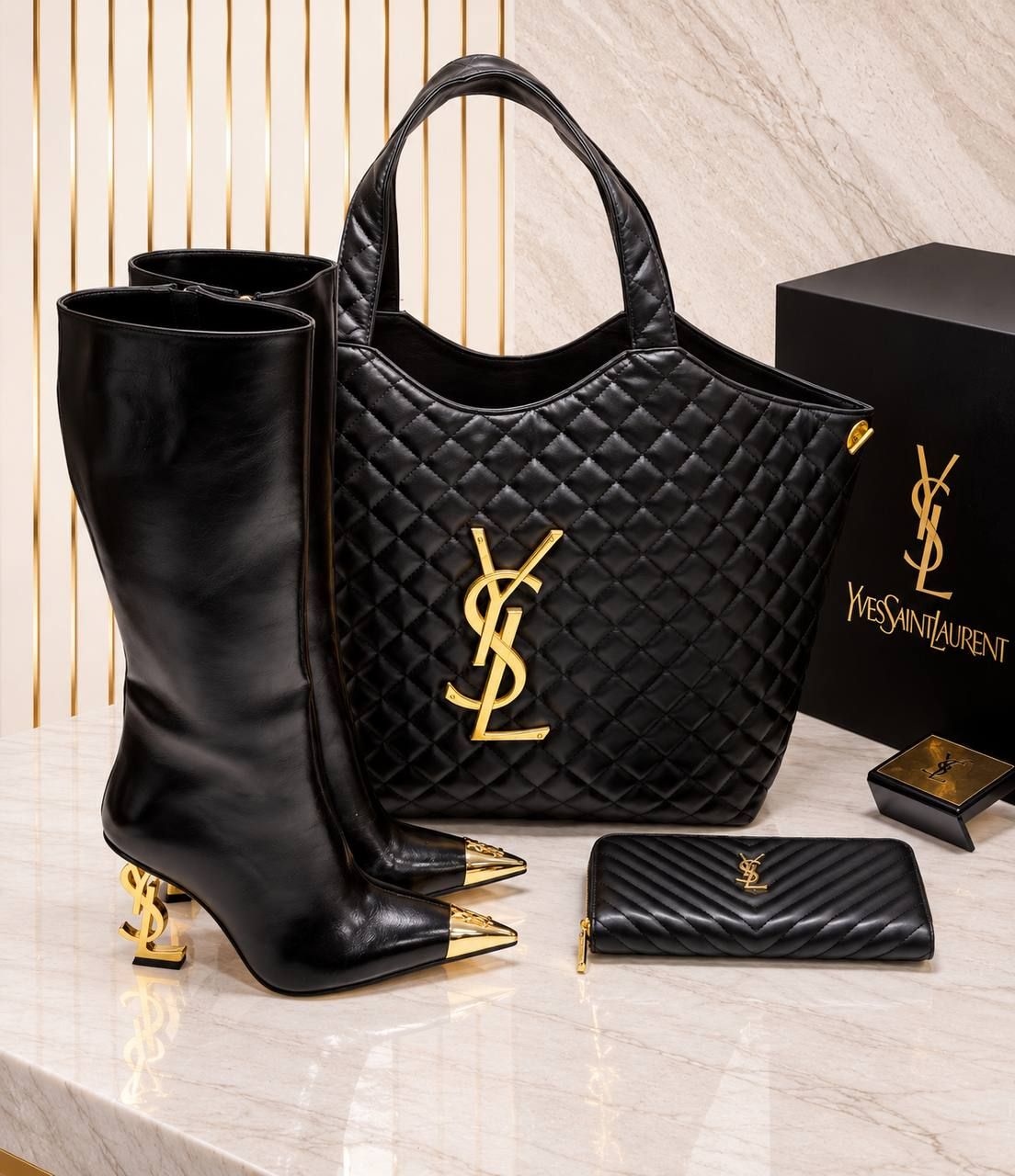 Yves Saint Laurent Çanta ve Bot Seti — görsel 3/10