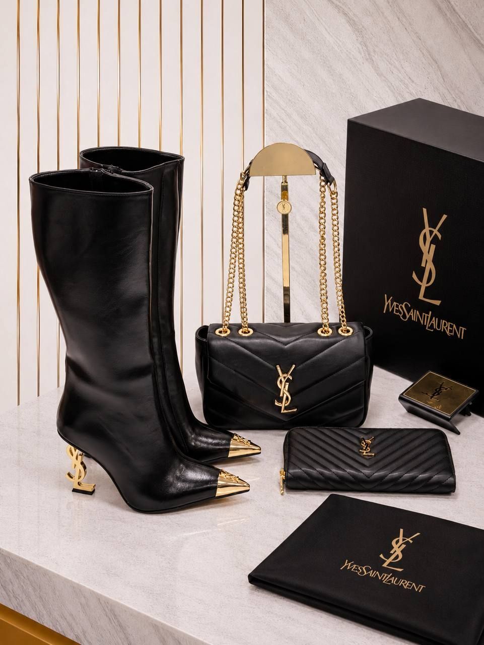 Yves Saint Laurent Çanta ve Bot Seti — görsel 4/10