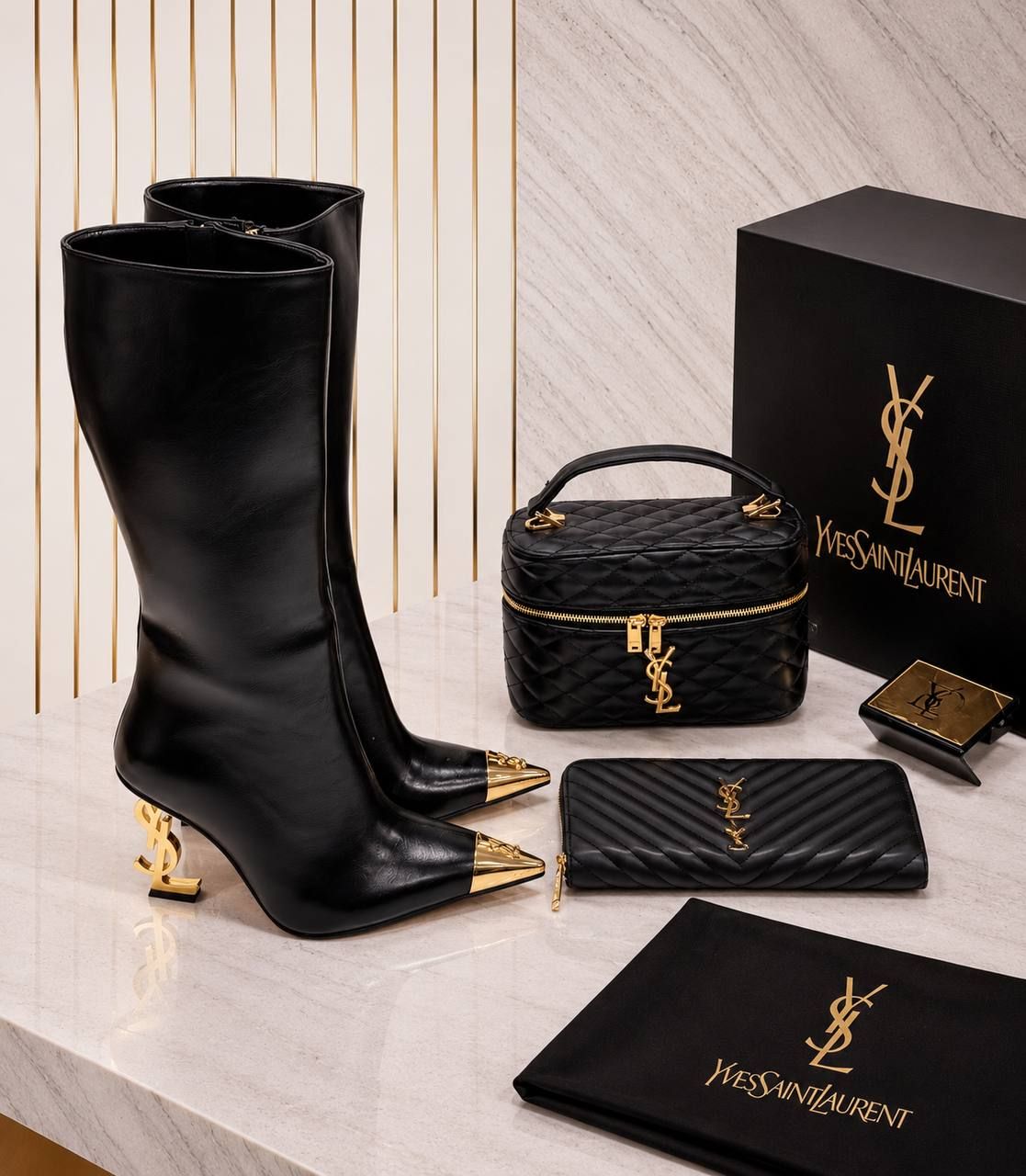 Yves Saint Laurent Çanta ve Bot Seti — görsel 5/10