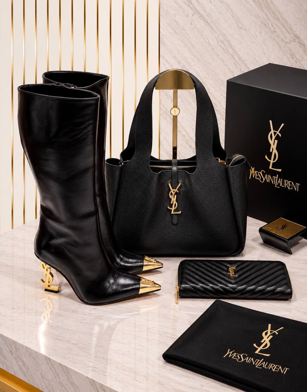 Yves Saint Laurent Çanta ve Bot Seti — görsel 6/10