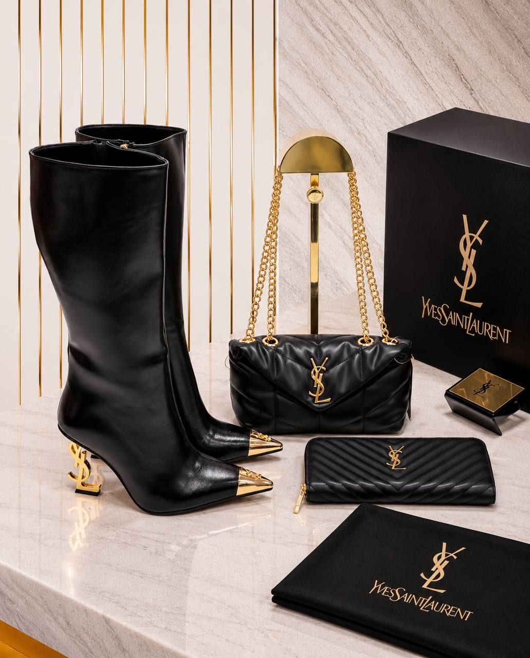 Yves Saint Laurent Çanta ve Bot Seti — görsel 2/10