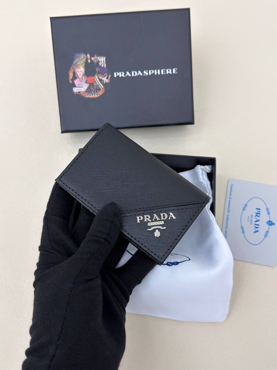 Prada Siyah Cüzdan — görsel 3/6