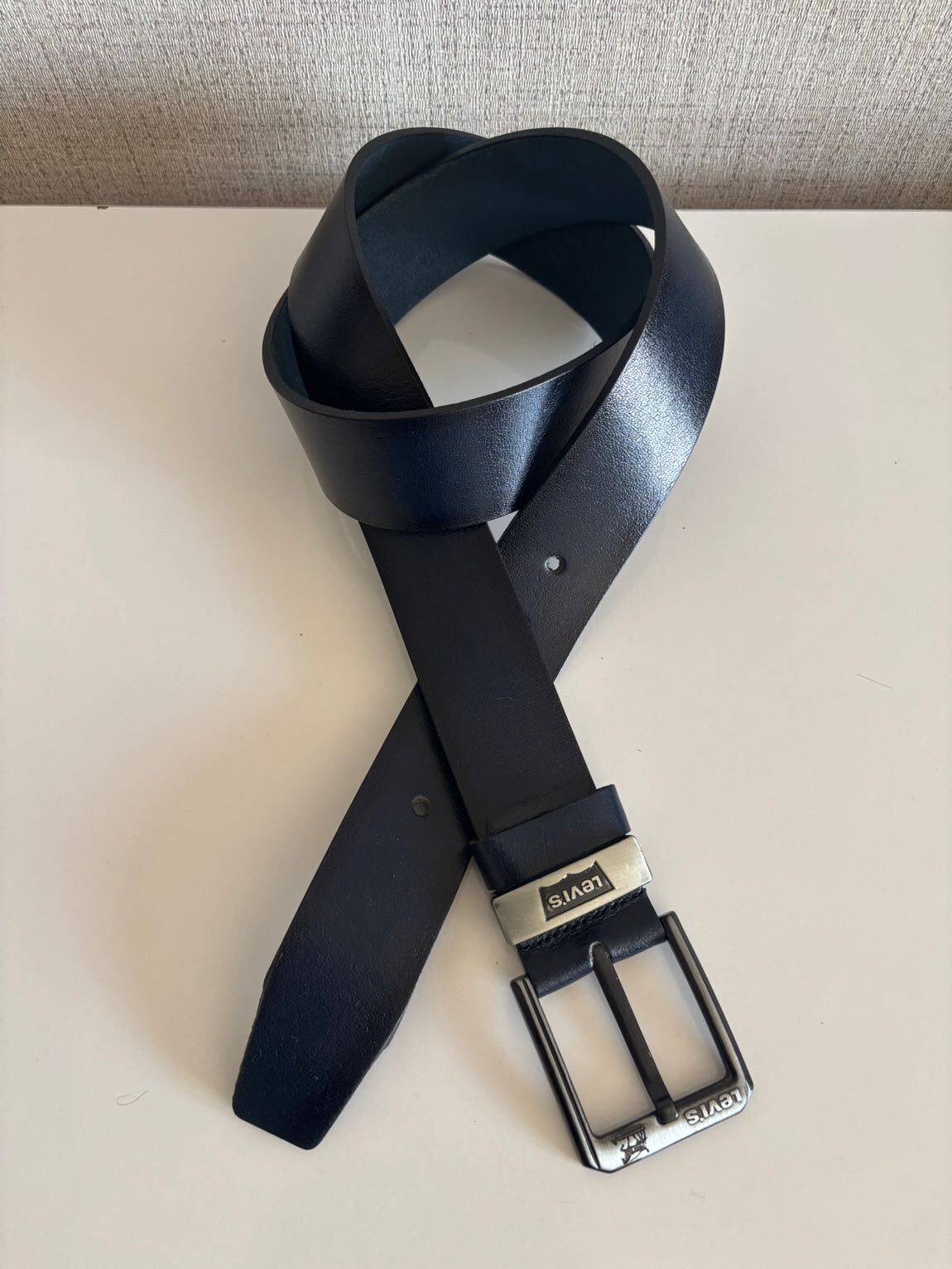Levi's Lacivert Gerçek Deri Kemer 4,5 cm — görsel 4/10