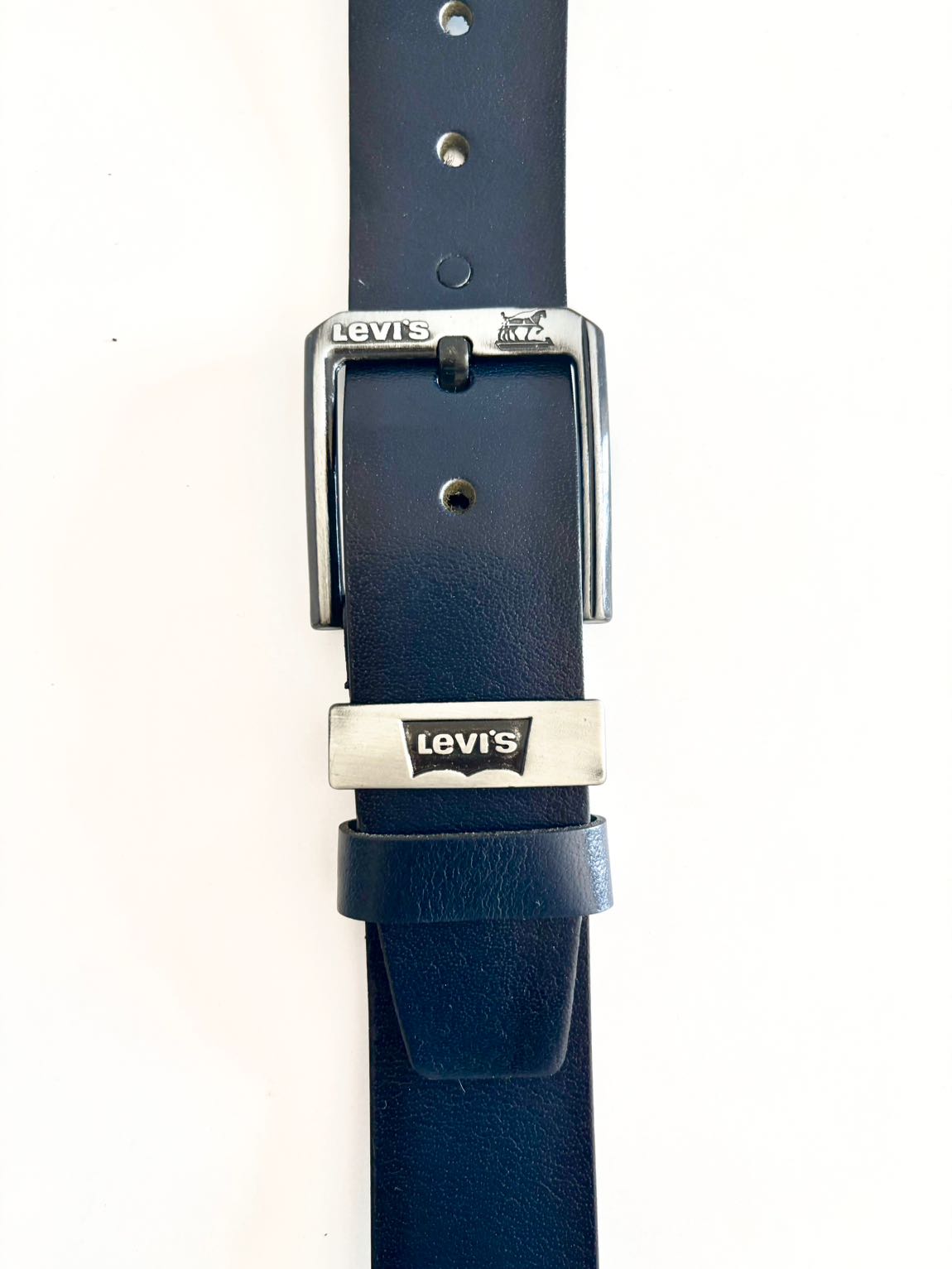 Levi's Lacivert Gerçek Deri Kemer 4,5 cm — görsel 3/10