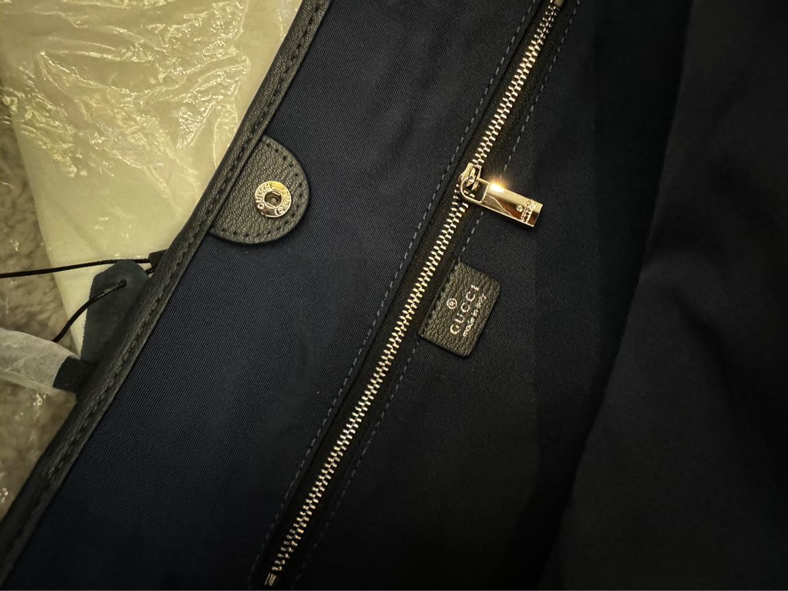 Gucc* monograme tote jean çanta — görsel 9/13