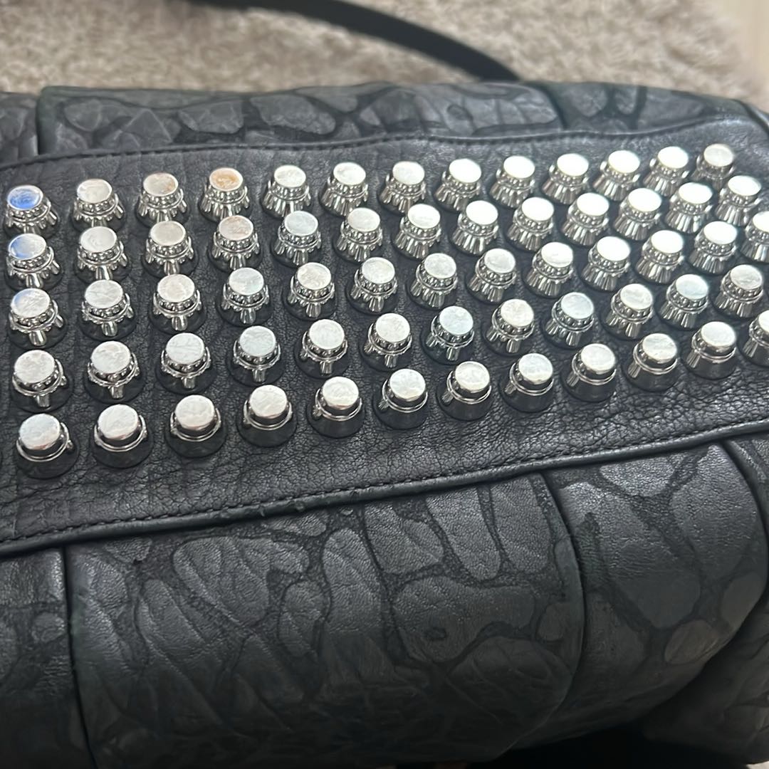 Alexander Wang Siyah Deri Omuz Çantası — görsel 5/8