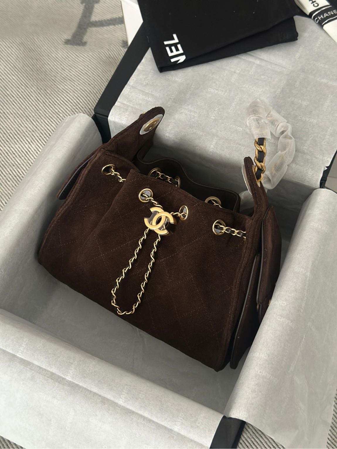 Chanel süet 25 mini — görsel 7/20