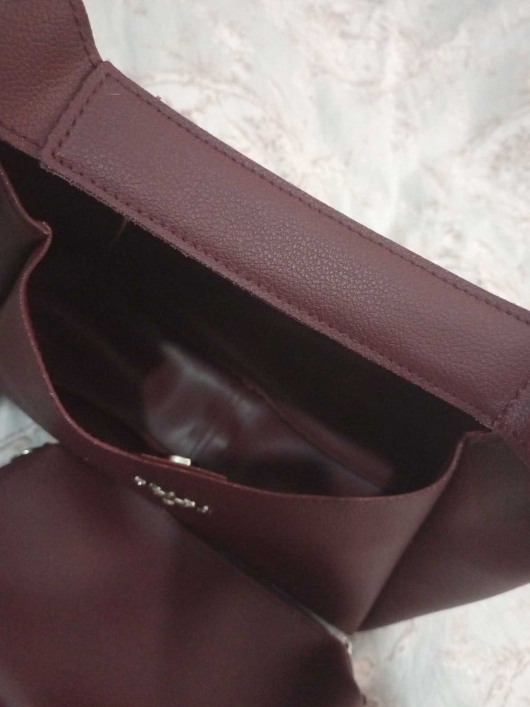 Prada Bordo Çanta Seti — görsel 4/6