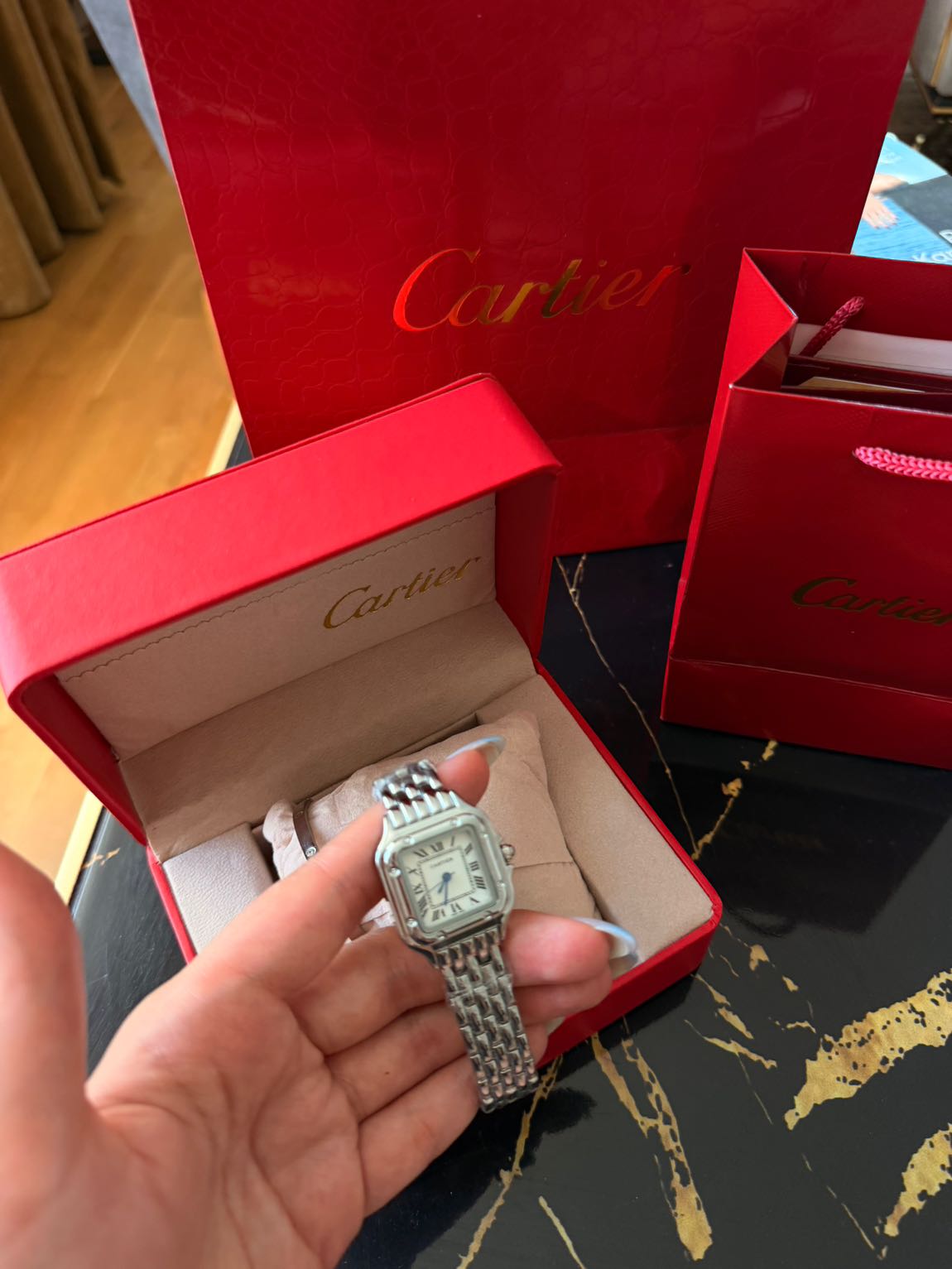 Cartier Panthere Gümüş Kol Saati — görsel 2/5