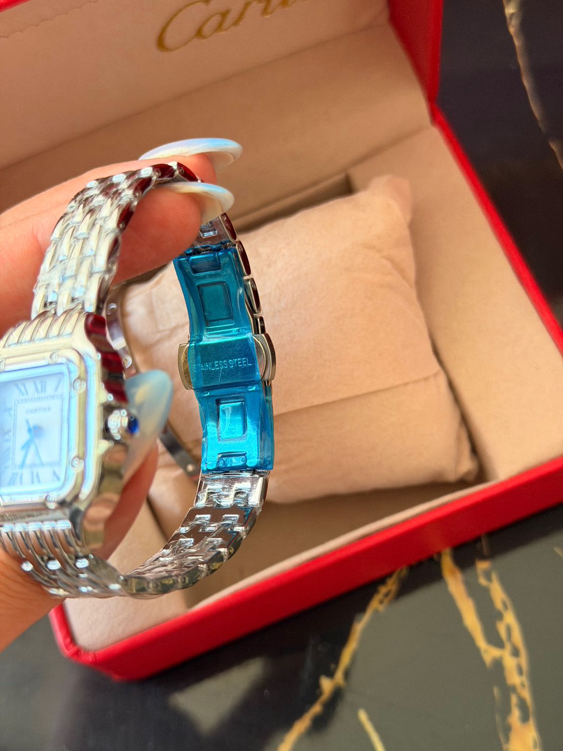 Cartier Panthere Gümüş Kol Saati — görsel 3/5