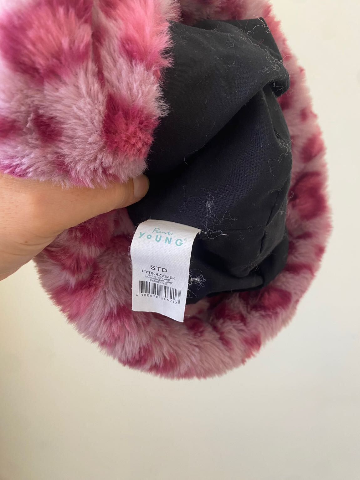 Pembe Leopar Desenli Şapka — görsel 3/5