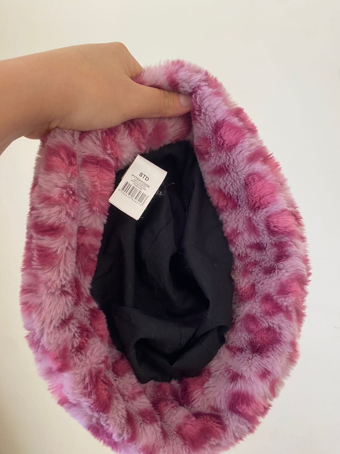 Pembe Leopar Desenli Şapka — görsel 4/5