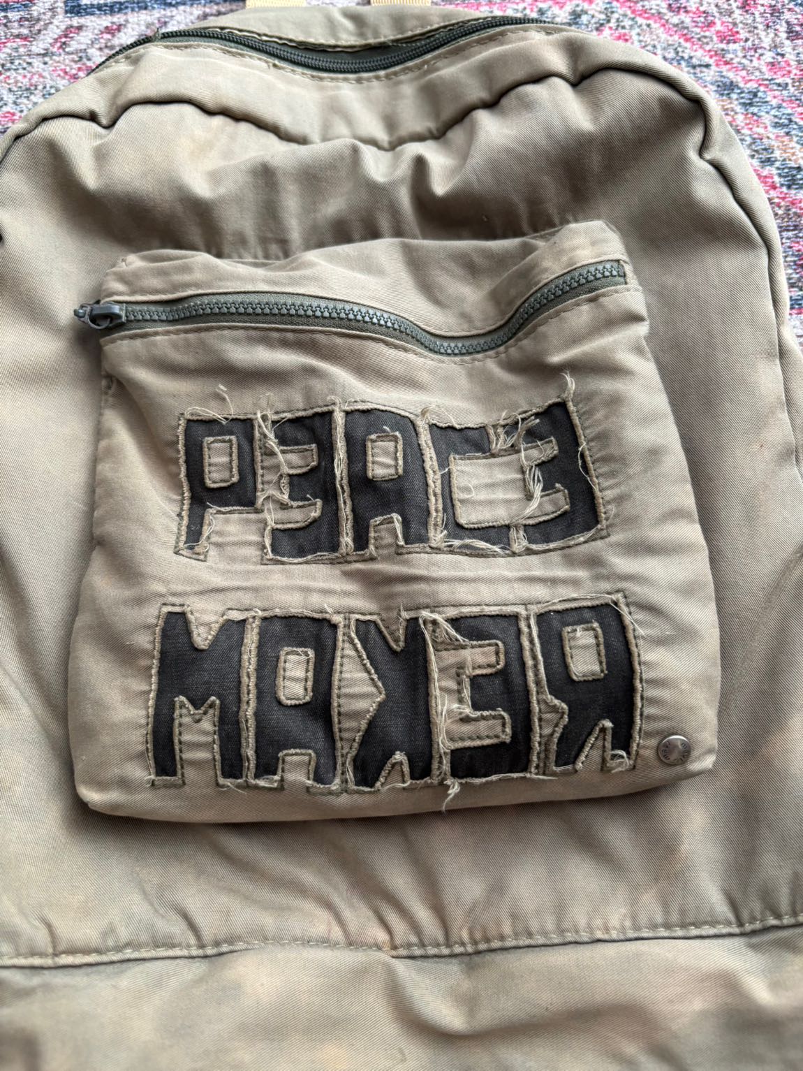 Grunge vintage y2k patched sırt çantası — görsel 4/6