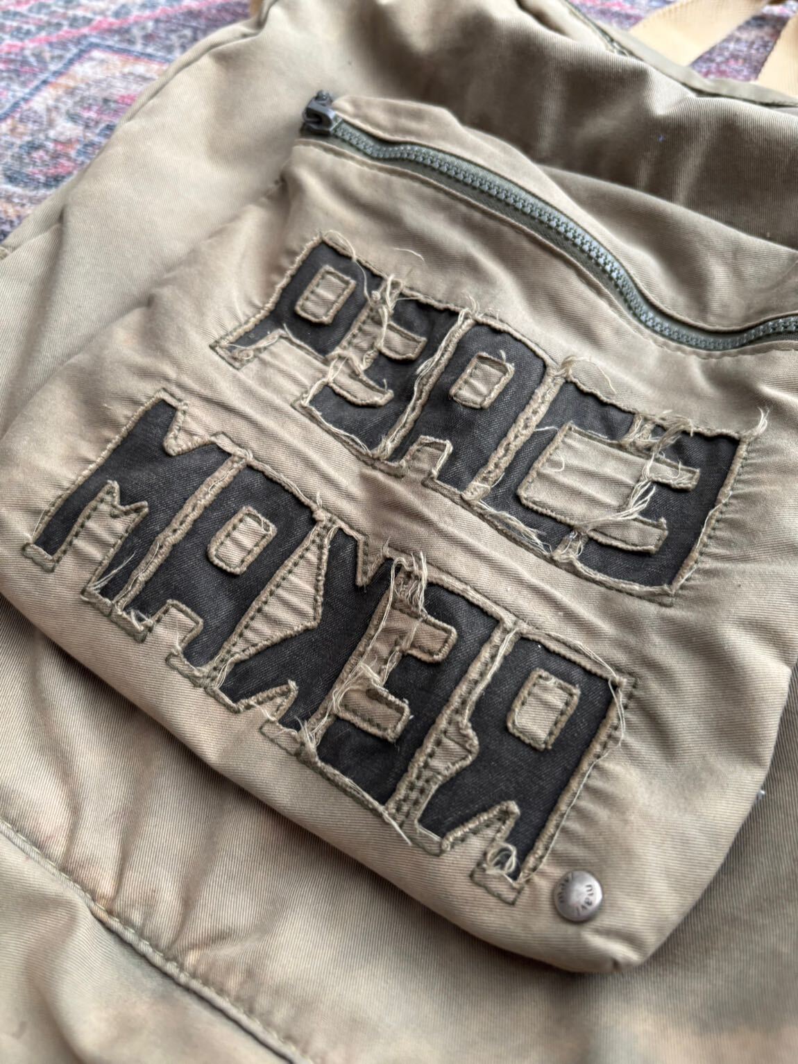 Grunge vintage y2k patched sırt çantası — görsel 3/6