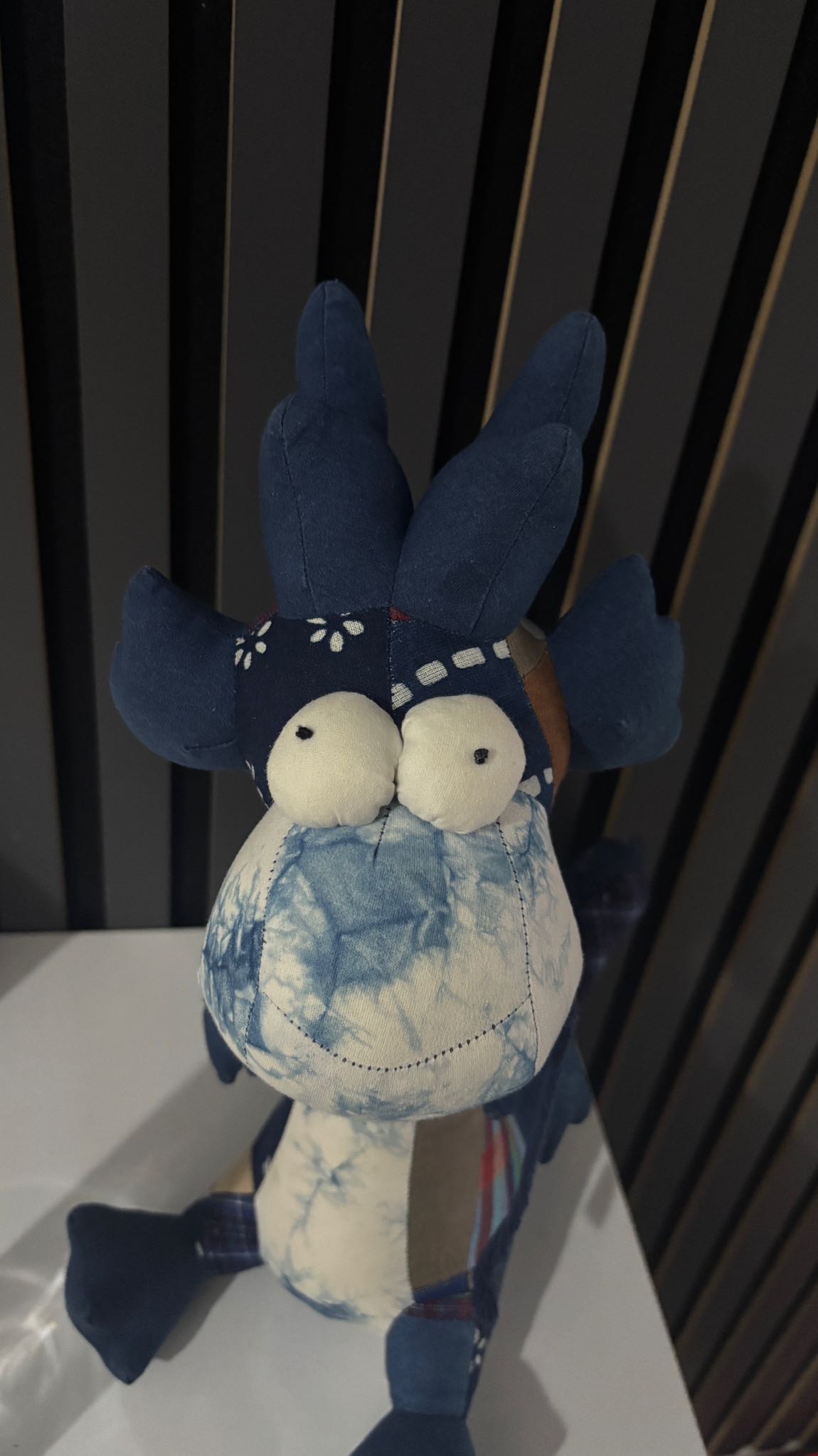 Patchwork Ejderha Peluş Oyuncak — görsel 3/4