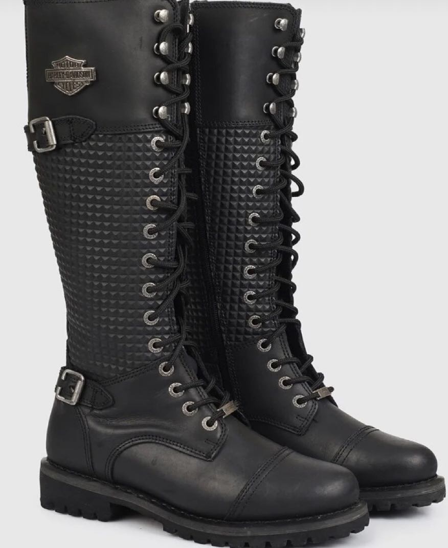 Harley Davidson Siyah Deri Çizme — görsel 2/3