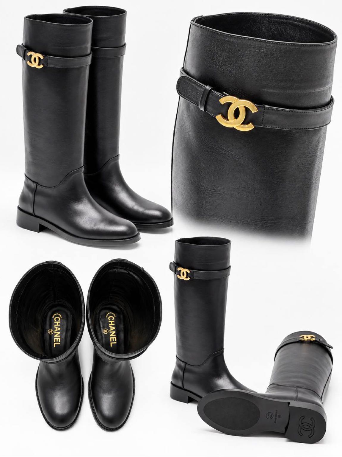 Chanel Siyah Deri Çizme 36-41 arası — görsel 8/8