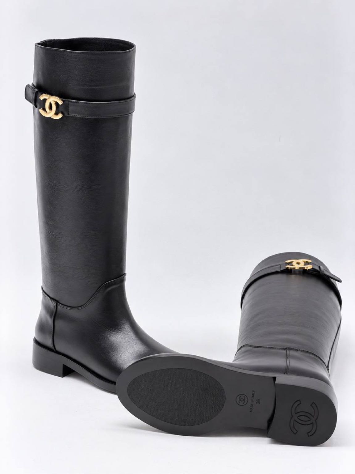 Chanel Siyah Deri Çizme 36-41 arası — görsel 6/8