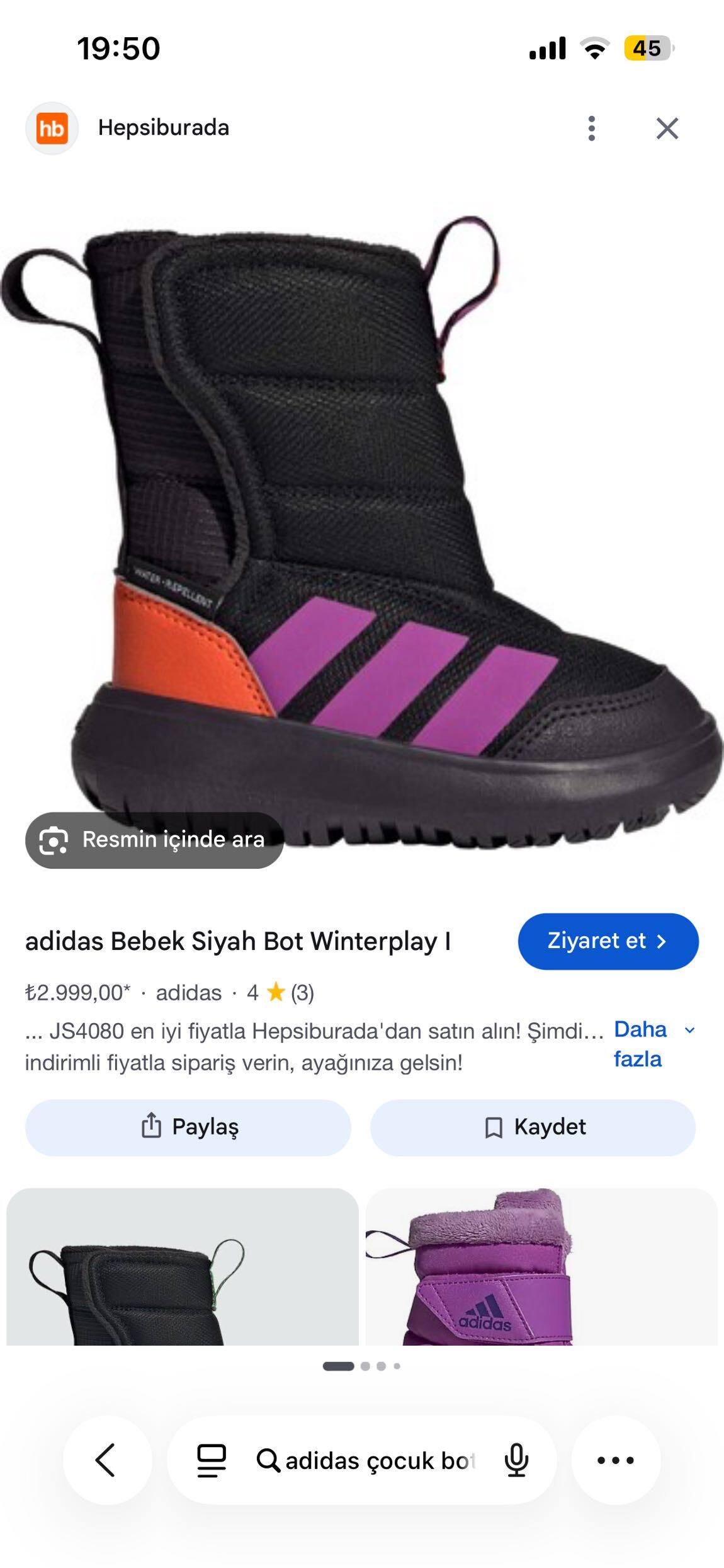 Adidas Çok Renkli Çocuk Botu — görsel 6/7