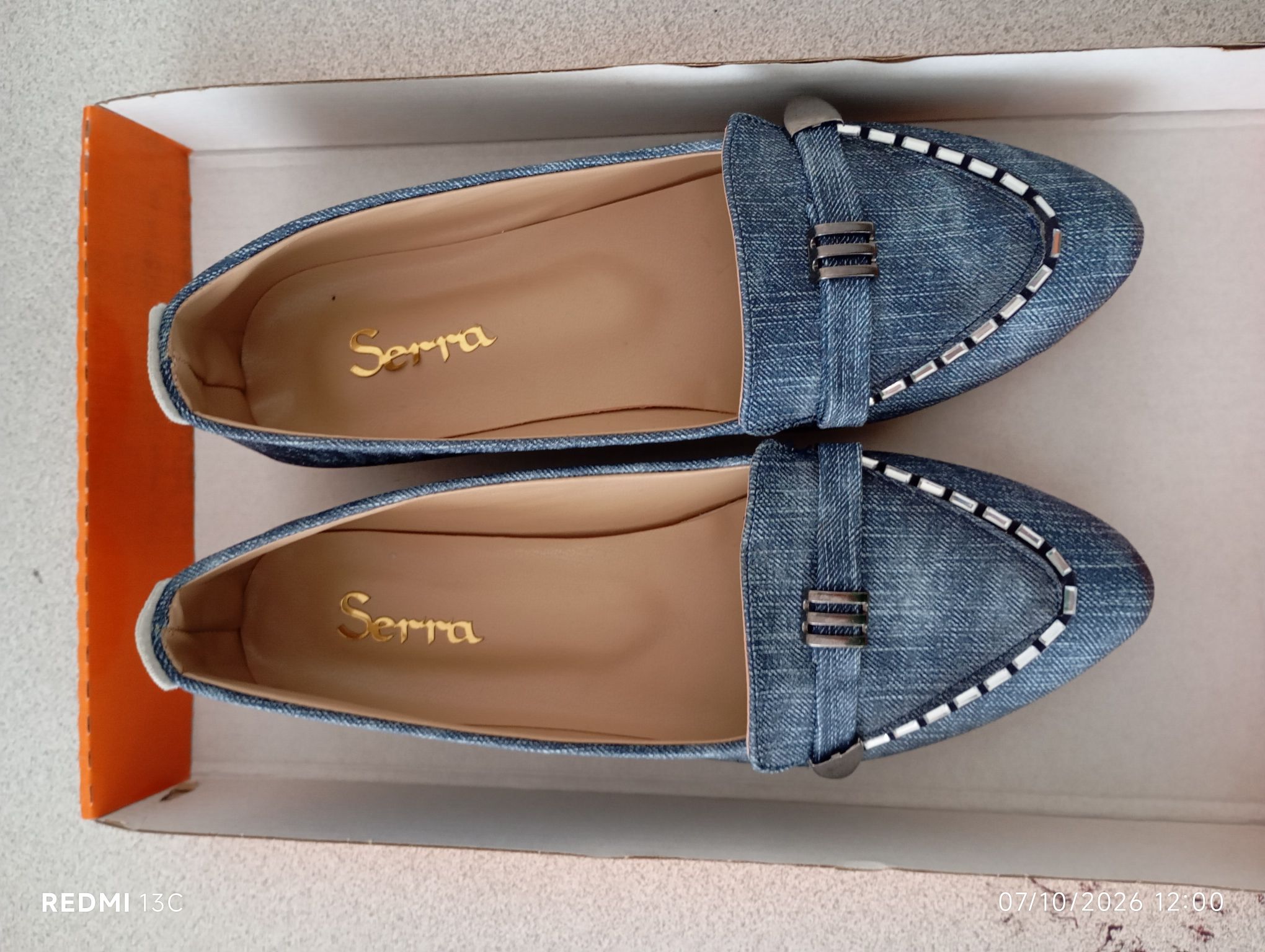 Mavi Jean Loafer Ayakkabı — görsel 2/3