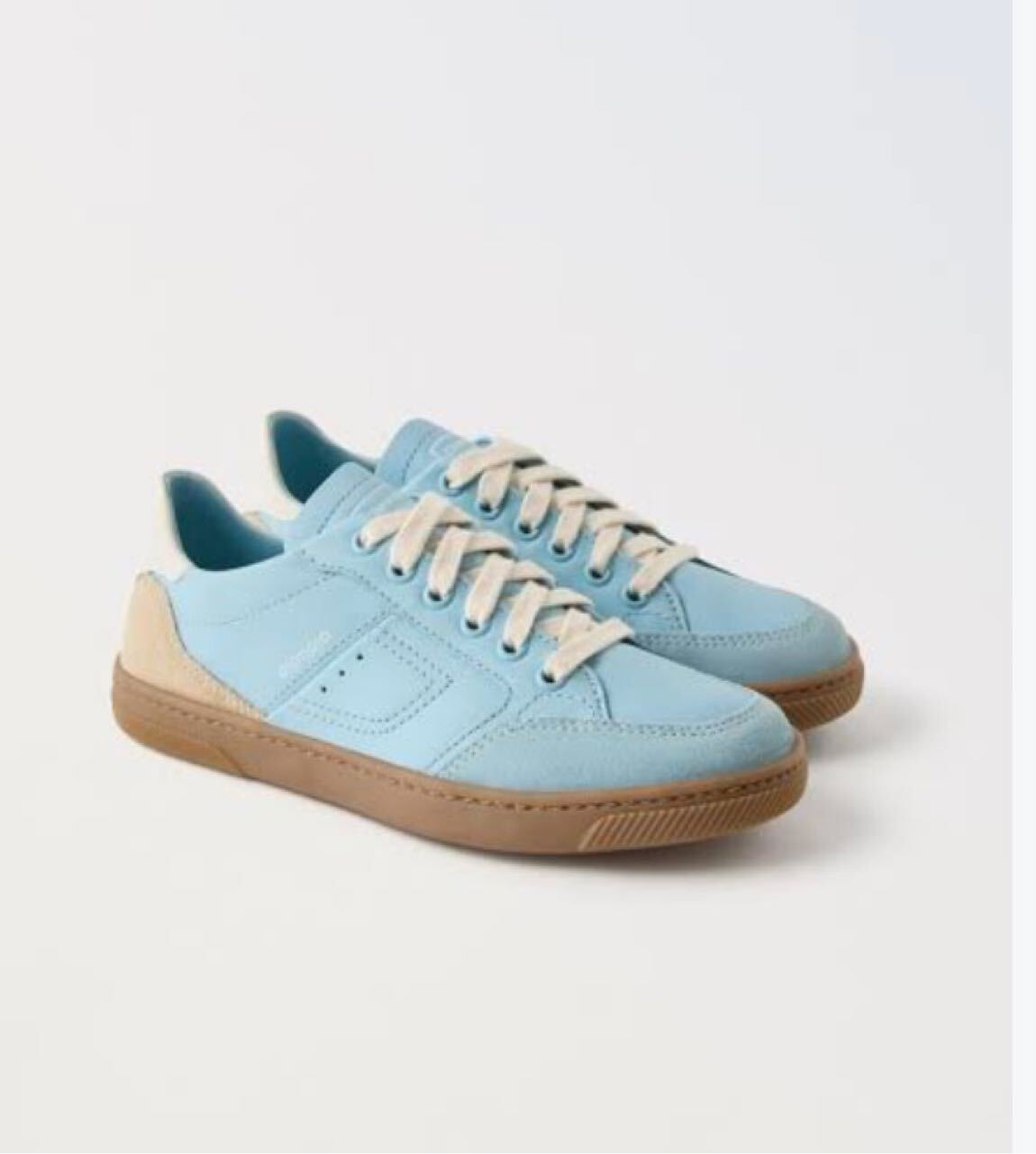 Zara %100 Deri Mavi Sneaker — görsel 8/11