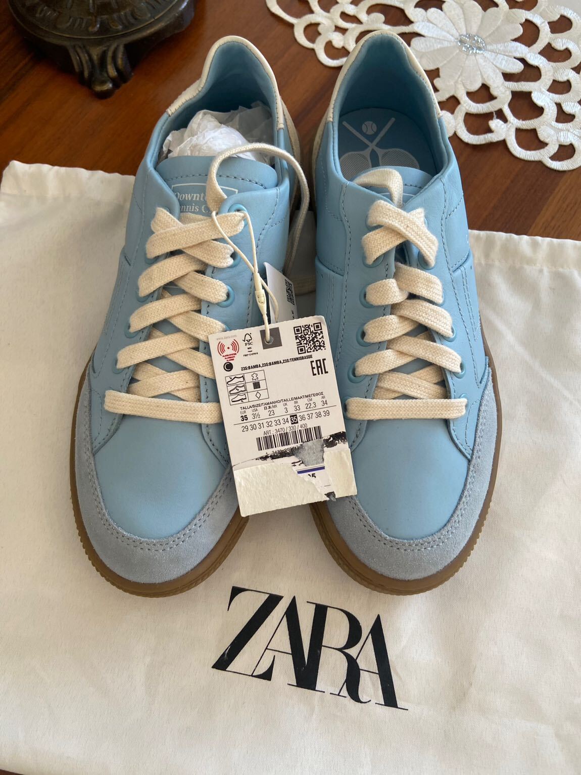 Zara %100 deri Sneaker — görsel 5/11