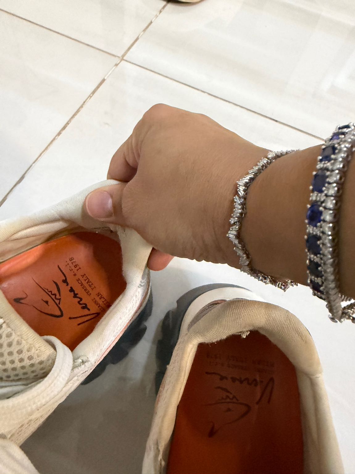 Versace Beyaz Turuncu Sneaker — görsel 9/11