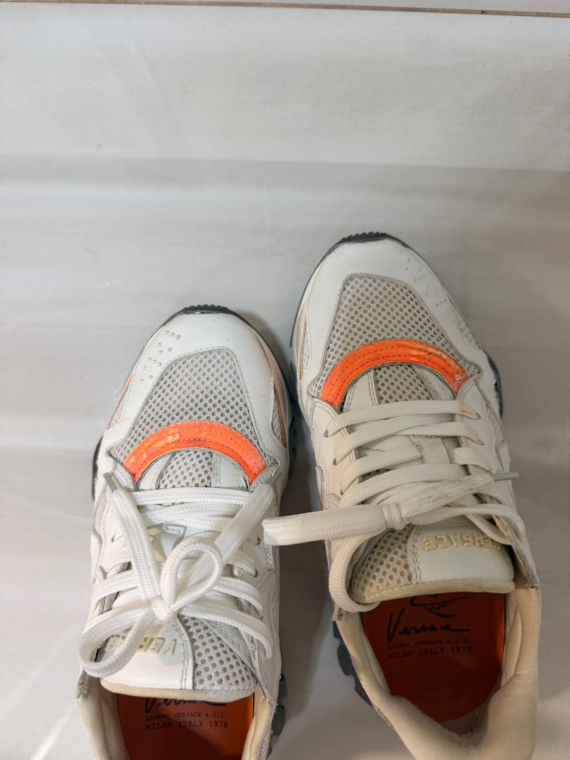 Versace Beyaz Turuncu Sneaker — görsel 5/11