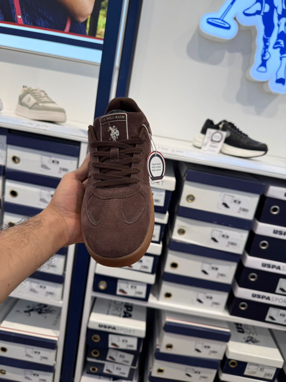 U.S. Polo Assn. Kahverengi Sneaker — görsel 2/4