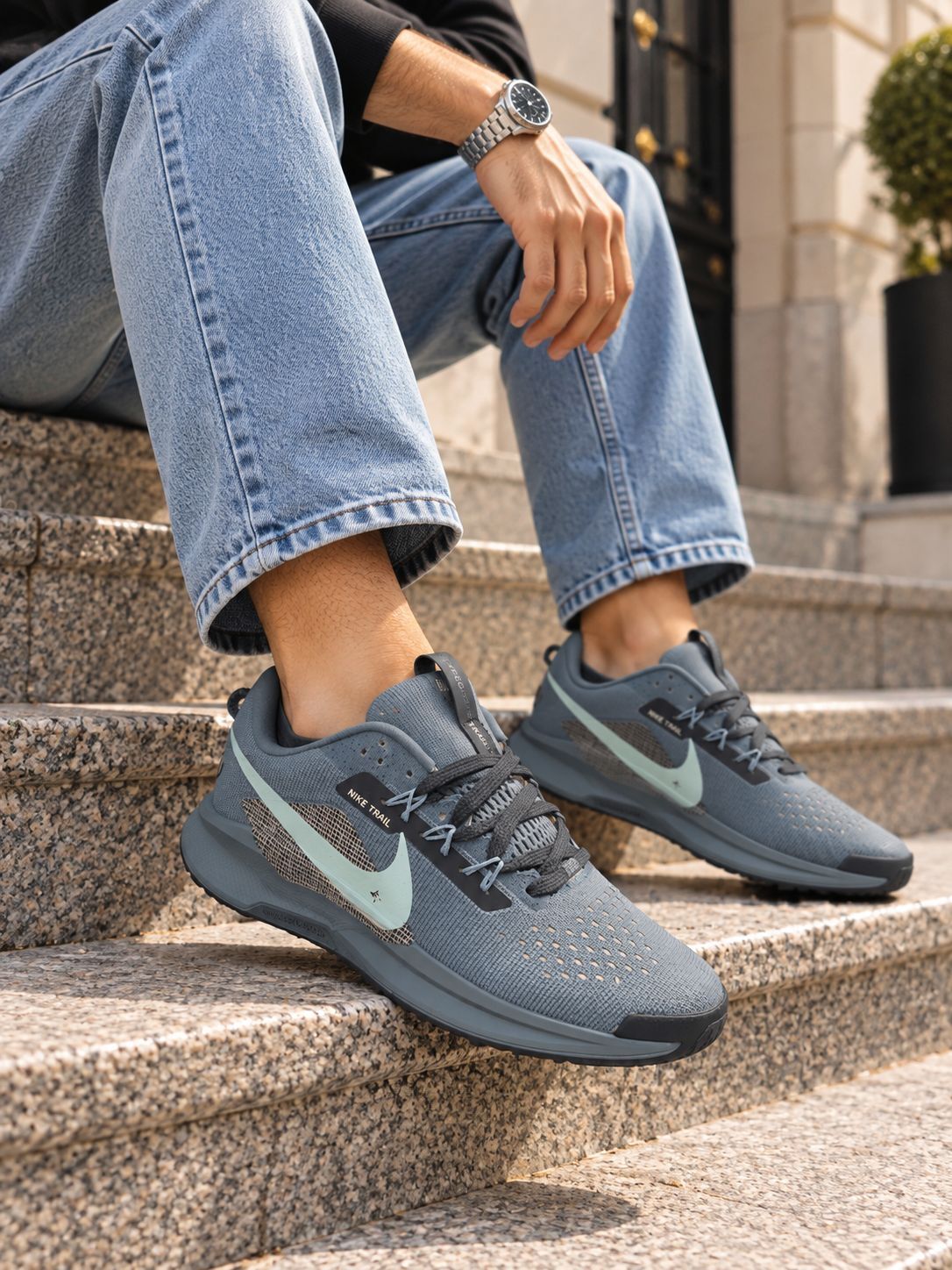 Nike React Pegasus Trail 4 Gri Mint — görsel 2/3