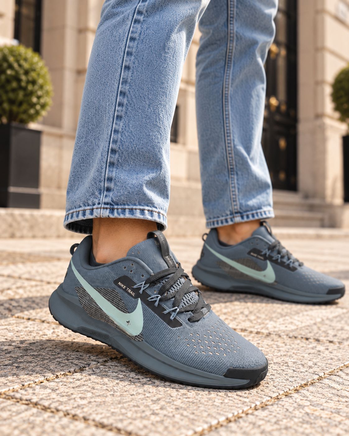 Nike React Pegasus Trail 4 Gri Mint — görsel 3/3