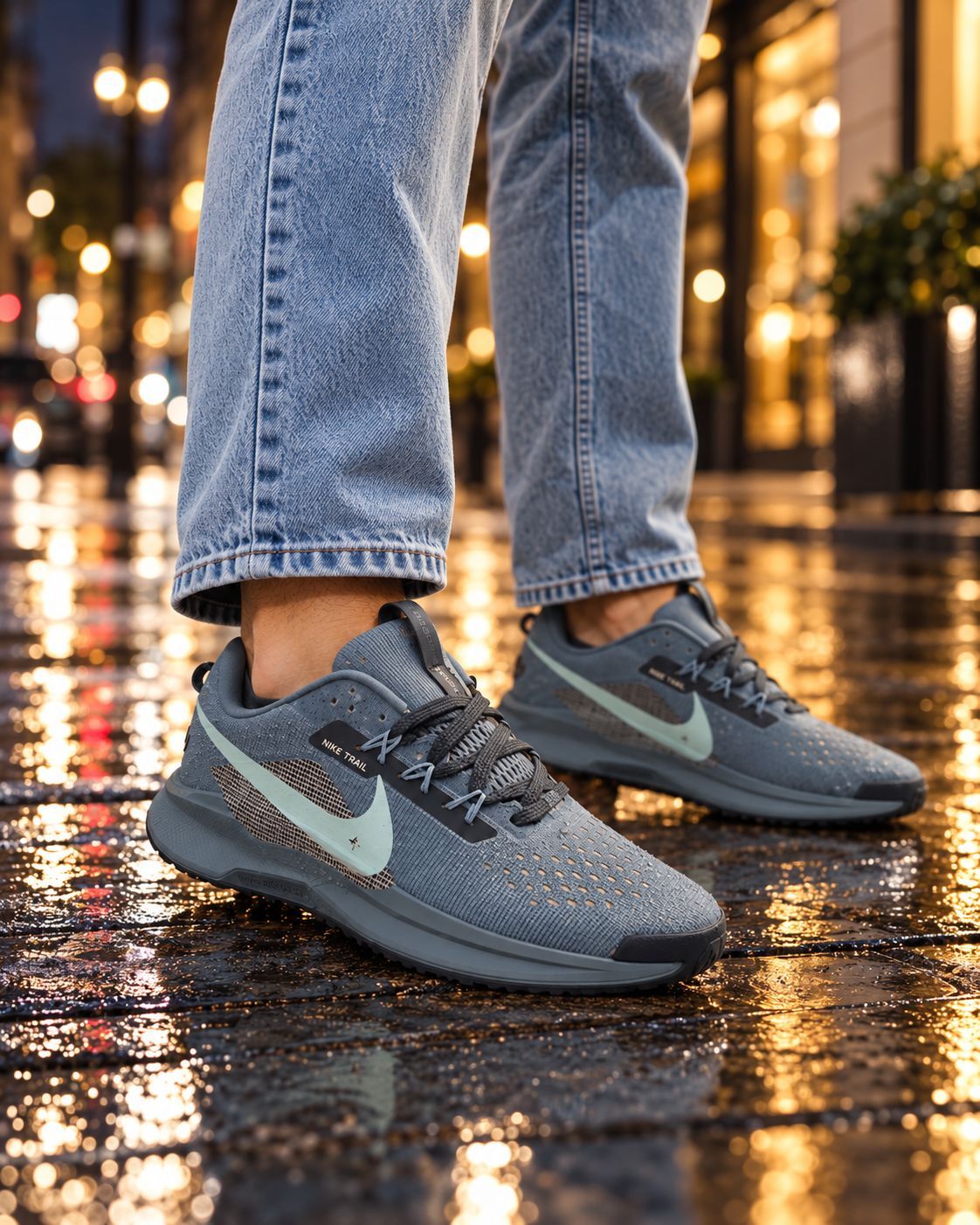 Nike React Pegasus Trail 4 Gri Mint — görsel 2/3