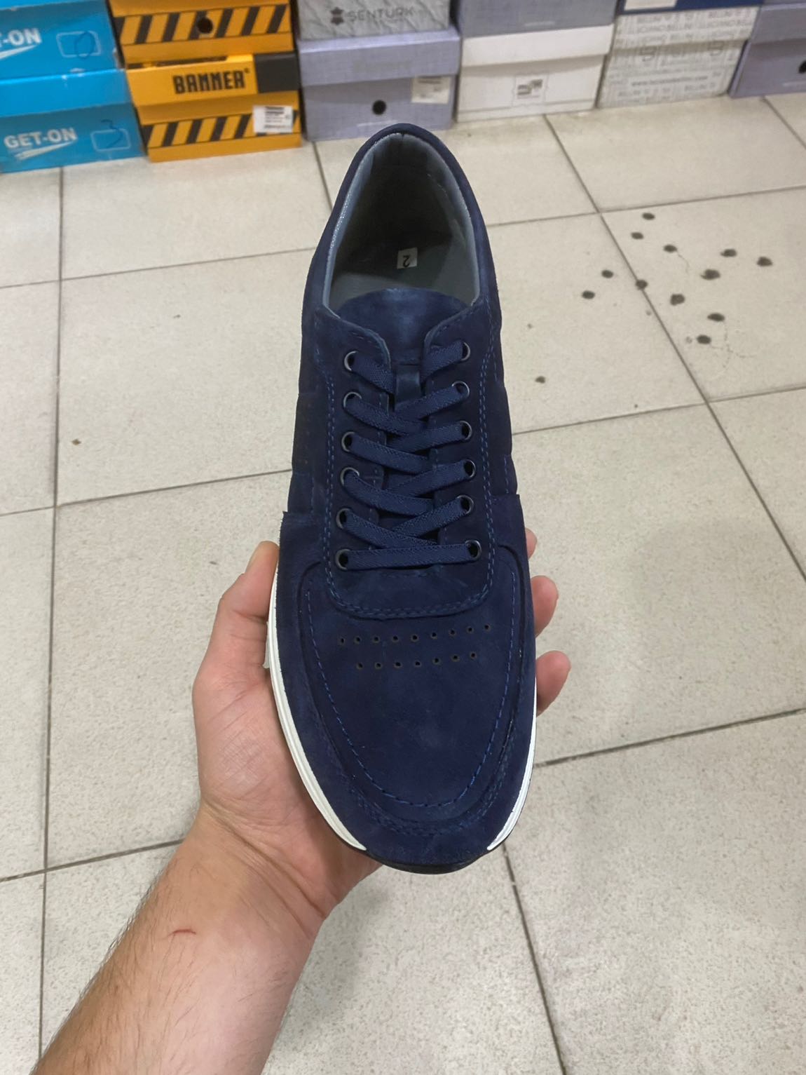 Erkek süet hakiki deri sneaker — görsel 2/4